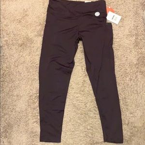 Fleece lined workout leggings w/ pockets